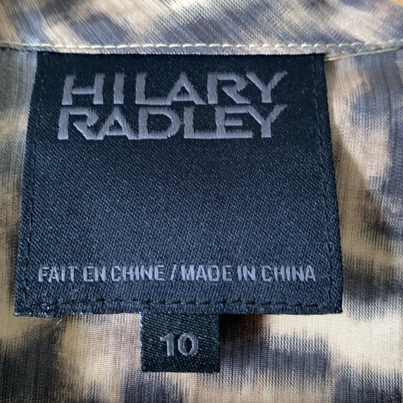 Hilary Radley roomy leopard print unlined belted raincoat buttoned cuffs EUC - Picture 5 of 9